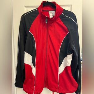 Coldwater Creek Red and Black Track suit